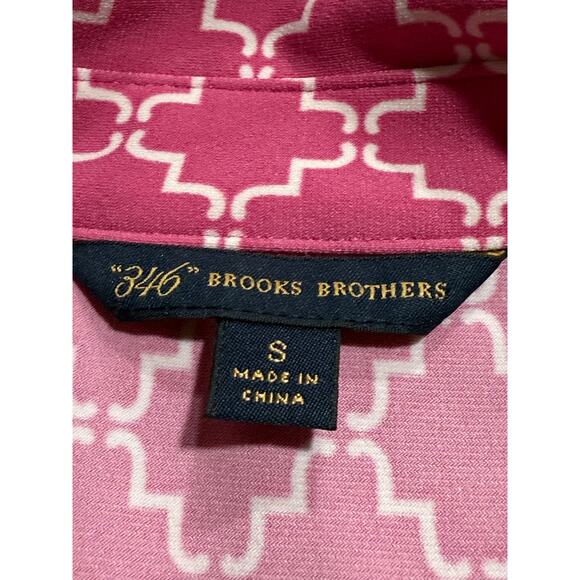 Brooks Brothers 346 Shirt Dress Collared Stretch Womens Small Long Sleeve Pink - Picture 2 of 11